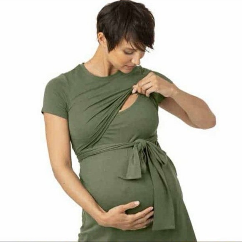Kindred Bravely Green Wrap Dress